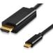 LDC-4K30CH10 USB Type-C - HDMI �P�[�u�� 1m 4k/30Hz�Ή� Thunderbolt 3�݊�