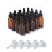  shade bin spuit attaching . oil aroma oil refilling preservation for glass made Brown 20 pcs set (10ml)