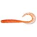  Megabass KEMURI CURLY(kemli машина Lee ) 2.5inch прозрачный orange / Rainbow хлопья 