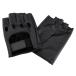 [re Sachs ] JOYFIT driving gloves half finger sheep leather black 08