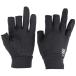  Lucia прохладный Touch перчатка 3 пальцев ..WPC590 черный свободный размер / рыбалка для перчатки рыболовная снасть почтовая доставка возможно 