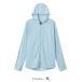  Daiwa *DE-6125 ICEDRYf-ti- Rush Guard полный Zip ( ice blue )XL