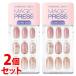 《セット販売》　ダッシングディバ マジックプレス MJP138OL ピンクフラッター (30枚)×2個セット ネイルチップ つけ爪 Pink Flutter　送料無料