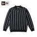  Golf мужской New Era LS KNIT POLO SHIRT BLK 14669865 осень-зима 