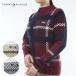 ゴルフ レディース/女性用 トミーヒルフィガー チェックボトルネックセーター THLA357