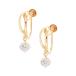 K10 желтое золото Cubic серьги 