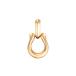K18 желтое золото подвеска 
