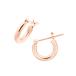 K10 розовое золото серьги 
