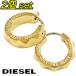  дизель серьги 2 шт. комплект мужской аксессуары Gold цвет пара обе уголок подарок нержавеющая сталь заклепки дизайн DIESEL DX1417710 2pc бесплатный упаковка возможно 