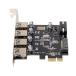 cablecc 4 порт PCI-E - USB 3.0 HUB PCI Express повышение карта адаптор 5Gbps материнская плата для 