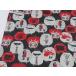  мир рисунок фонарь daruma черный s уход ткань 108cm ширина сделано в Японии хлопок 100% хлопок ткань тонкий продается куском входить . входить . ручная работа юката джинбей сумка 