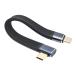���{�g���X�g�e�N�m���W�[ TYPE-C�ϊ��V���[�g�P�[�u�� ���pL�^FLAT �ő�40Gbps�]���E240W�}���[�d�E8K�Ή� TCTCSC