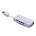 na бегемот cocos nucifera изменение адаптер c функцией USB2.0 Type-C SD*microSD устройство для считывания карт * зажигалка белый CRW-CSD90W