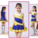 [ носки имеется ] Kids Dance Cheer Dance юбка верх и низ в комплекте Kids танцевальный костюм Cheery da- костюм чирлидинг костюм Cheer Dance форма 