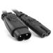 Cablecc IEC 60320C8 штекер из C7 разъём мужской - женский удлинение источник питания основной адаптор кабель 30cm