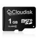 Cloudisk Micro SD карта 1 GB flash карта Class 4(1 GB)