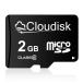 Cloudisk Micro SD карта 2 GB flash карта Class 6(2 GB)