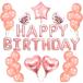 Partyda rose Gold способ судно комплект день рождения ba Rune украшение установка ba Rune aluminium способ судно HAPPY BIRTHDAY happy день рождения знак украшение 