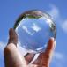 MerryNine Crystal Ball 80mm нет цвет прозрачный кристалл шар стекло шар стекло. мяч crystal подставка имеется .. брать . ткань фэн-шуй товары Magic мяч 
