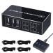 KVM переключатель 4K60Hz HDMI USB переключатель PC4 шт. для 4 ввод 1 мощность aluminium система монитор / клавиатура / мышь / принтер . вместе иметь дистанционный порез .