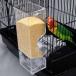 Refoiner капот механизм подачи птица автокормушка ... кормление машина DIY прозрачный акрил маленький размер животное автоматика приманка давать еда ... предотвращение клетка для птиц универсальный работа / выход 