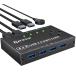 KCEVE USB переключатель 3.0, переключатель машина 4 ввод 4 мощность 5Gbps высокая скорость пересылка, ручной переключатель PC4 шт. для,USB устройство . вместе иметь, мышь, клавиатура, сканер 