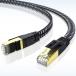cat8 HiiPeak 30m LAN кабель CAT8 Flat категория -8 супер высокая скорость 40Gbps 2000MHz RJ45 коннектор позолоченный 