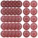 DanYun 35 листов 125mm наждачная бумага #320 - #2000 круглый 8 дыра Thunder для солнечный DIN g диск ( 320 400 80