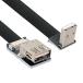 NFHK down угол USB 2.0 Type-A мужской - женский удлинение данные Flat тонкий FPC кабель FPV &amp; диск &amp;ski