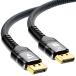 FDBRO DisplayPort кабель 1.4ge-ming8K@60HZ 4K@144Hz высокая скорость 32.4Gbps DP to DP
