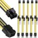 Xiatiaosann 10 шт 6 булавка PCI Express графика карта источник питания удлинение кабель,PCIe источник питания удлинение кабель,6 булавка PCIe мужской -6 булавка 