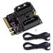 ChenYang PCIE 3.0 M.2 (A+E ключ ) - 2 SATA 3.0 повышение карта адаптор материнская плата SATA твердый Drive Poe 