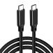USB 3.2 Type C кабель (1.5m, черный ) LpoieJun.HH[20Gbps пересылка 100w внезапный скорость зарядка 4K@60Hz видео выход 
