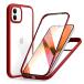 MQman iPhone12 iPhone12Pro кейс передняя сторона стекло + задняя сторона стекло 360° все защита 100% экран Touch чувствительность ударопрочный усиленный стекло f