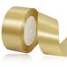 40mm Gold лента упаковка длина длина 22M атлас лента рукоделие ручная работа подарок упаковка для золотой цвет 
