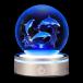 3D Crystal Ball дельфин LED свет много цвет модификация симпатичный украшение модный .. товары атмосфера день рождения подарок Night свет прозрачный атмосфера конструкция 