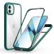 MQman iPhone12 iPhone12Pro кейс передняя сторона стекло + задняя сторона стекло 360° все защита 100% экран Touch чувствительность ударопрочный усиленный стекло f