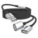 MOGOOD USB удлинение кабель USB ответвление контейнер USB A мужской?2 женский удлинение кабель долговечность. есть USB ответвление контейнер кабель нейлон плетеный высокая скорость данные . отправка . принтер 