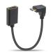 Duttek 8K 90 раз Mini HDMI из HDMI 2.1 кабель,L знак type 48Gbps. down угол Mini HDMI мужской из женский. кабель, супер тонкий,sho