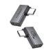 XAOSUN USB C L знак изменение адаптер 2 шт. комплект 240W зарядка мужской женский USB4 Type C 40Gbps Thunderbolt 4 на 