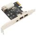 PCIE - 1394A карта,PCIE 1X - 1394A адаптер карта,IEEE 1394A OHCI 1.1 интерфейс устройство 