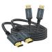 Twozoh 4K HDMI кабель 0.3M 2 шт упаковка нейлон сборник комплект HDMI-HDMI код 18Gbps 3D/4K@60Hz/ 2160P/1