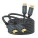 Twozoh 4K HDMI кабель 5M 2 шт. входит .k нейлон сборник комплект HDMI-HDMI код 18Gbps 3D/4K@60Hz/ 2160P/108