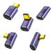 WYMECT l знак usb c usb изменение адаптер USB C изменение адаптер 40Gbps высокая скорость пересылка адаптер USB4.0 максимальный зарядка скорость 100W ( самый -