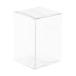 BENECREAT 40 шт PVC прозрачный пластик кейс пластик box прямоугольный 4x4x6cm складной box подарок бардачок упаковка .
