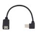 cablecc Type B мужской - женский USB 2.0 удлинение кабель 90 раз нисходящий принтер сканер диск 20cm