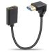 Duttek 8K 90 раз HDMI удлинение кабель 48Gbps,L знак type HDMI 2.1 кабель, нисходящий ультратонкий down угол HDMI мужской женский кабель tere