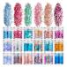 YFFSFDC ламе тент грамм 18 -цветный набор Kirakira Nailparts нейл-арт контейнер имеется g Ritter ламе g Ritter ламе пудра ногти пудра 
