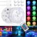 LED. вода свет RGB с дистанционным пультом USB заряжающийся ba скользящий подводный свет электропроводка не необходимо аквариум освещение ванна аквариум ваза двор сад . свадьба pa-te