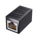  сетевой кабель удлинение коннектор cat6 RJ45 трансляция коннектор Giga bit соответствует 8P8C LAN терминал женский - женский ( черный )